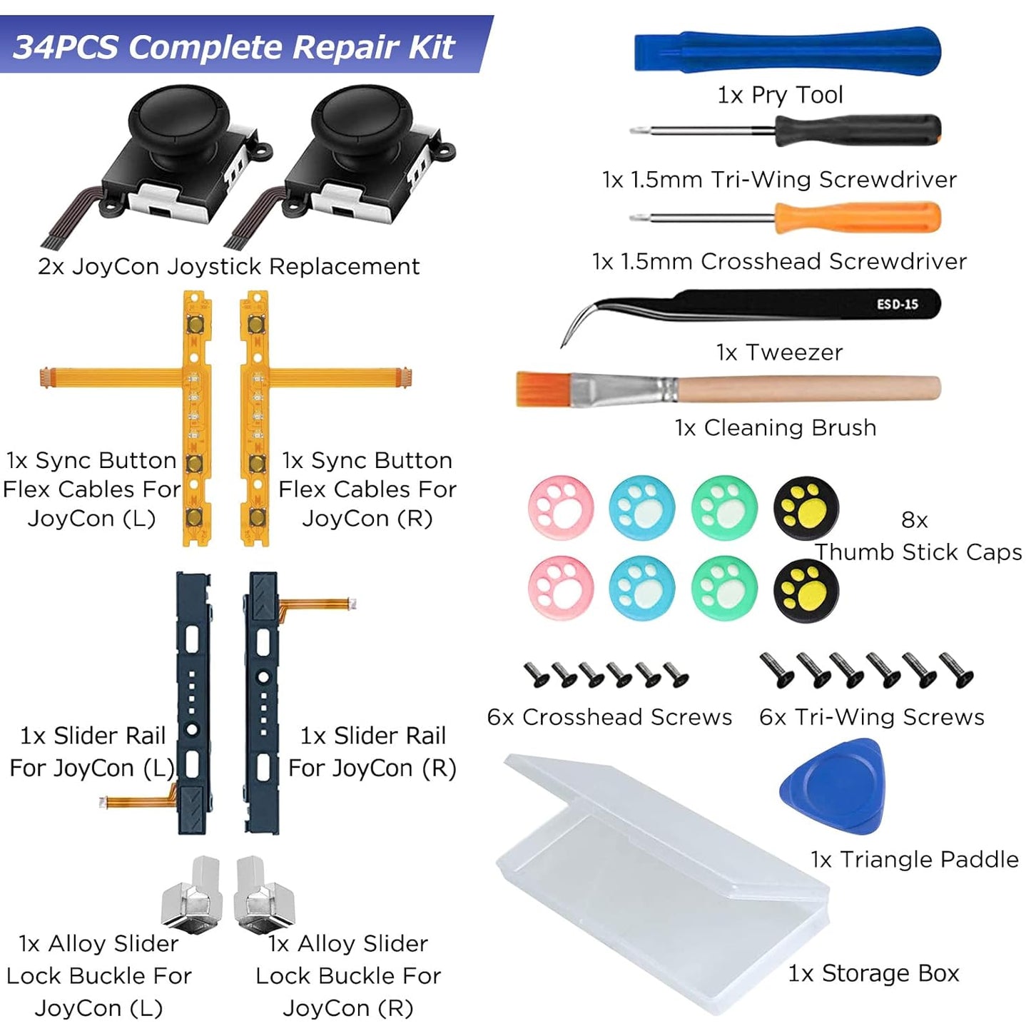 Kit de Reparación de Joycons